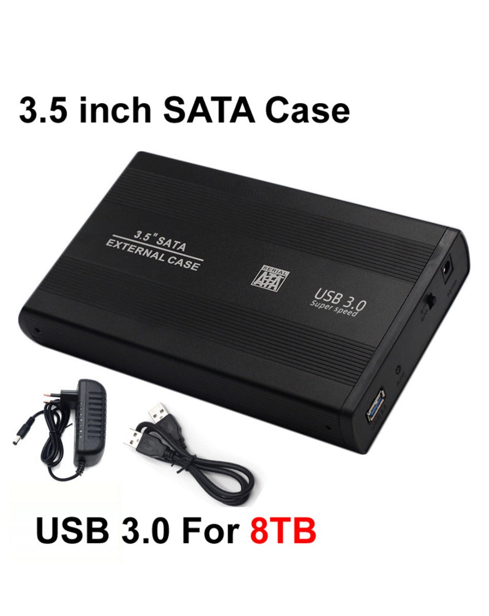 3.5" Hdd Metal Case with 12V 2A Adapter USB 3.0