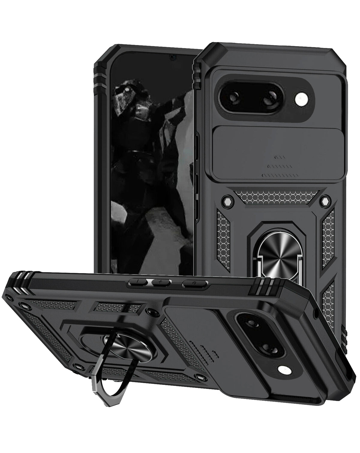 Heavy-Duty Shockproof Camera-Protecting Case for Google Pixel 9A