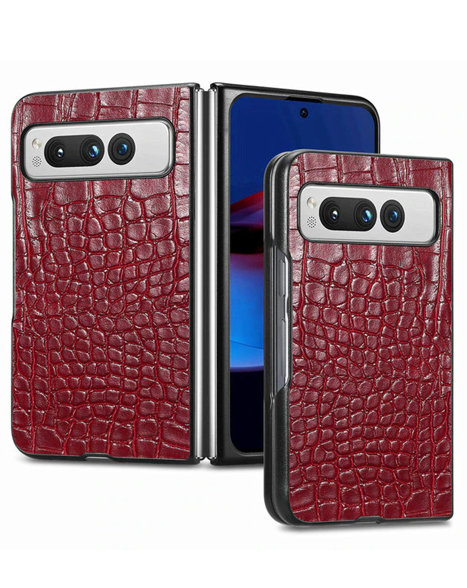Leather Case for Google Pixel Fold — Red
