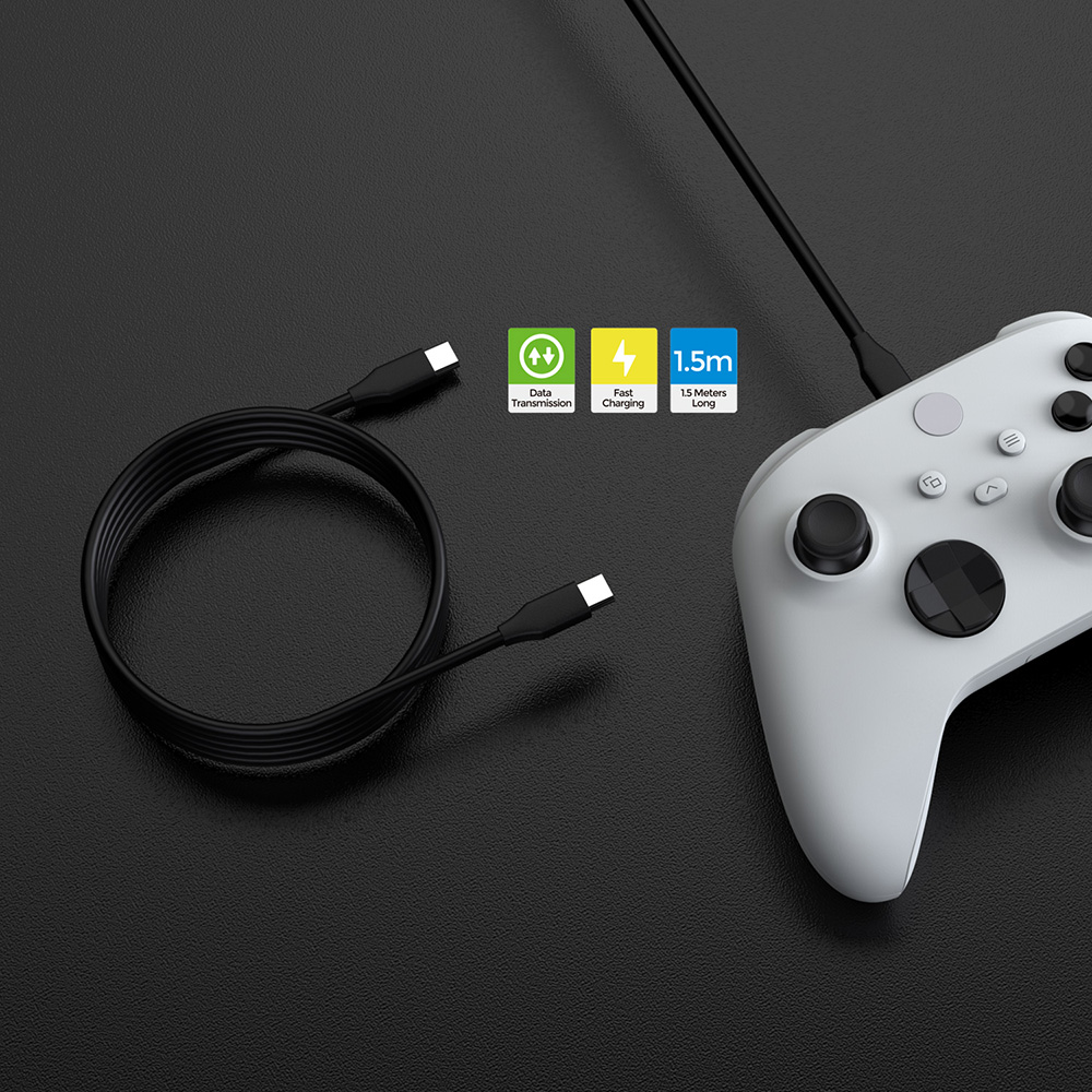 Dobe USB-C to USB-C Data Cable for PlayStation 5 / Xbox Controllers — 5ft