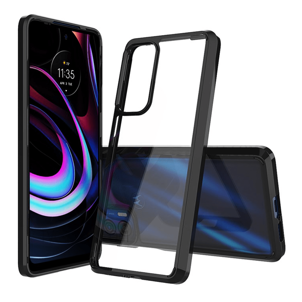 Hybrid Case for Moto G60S — Black