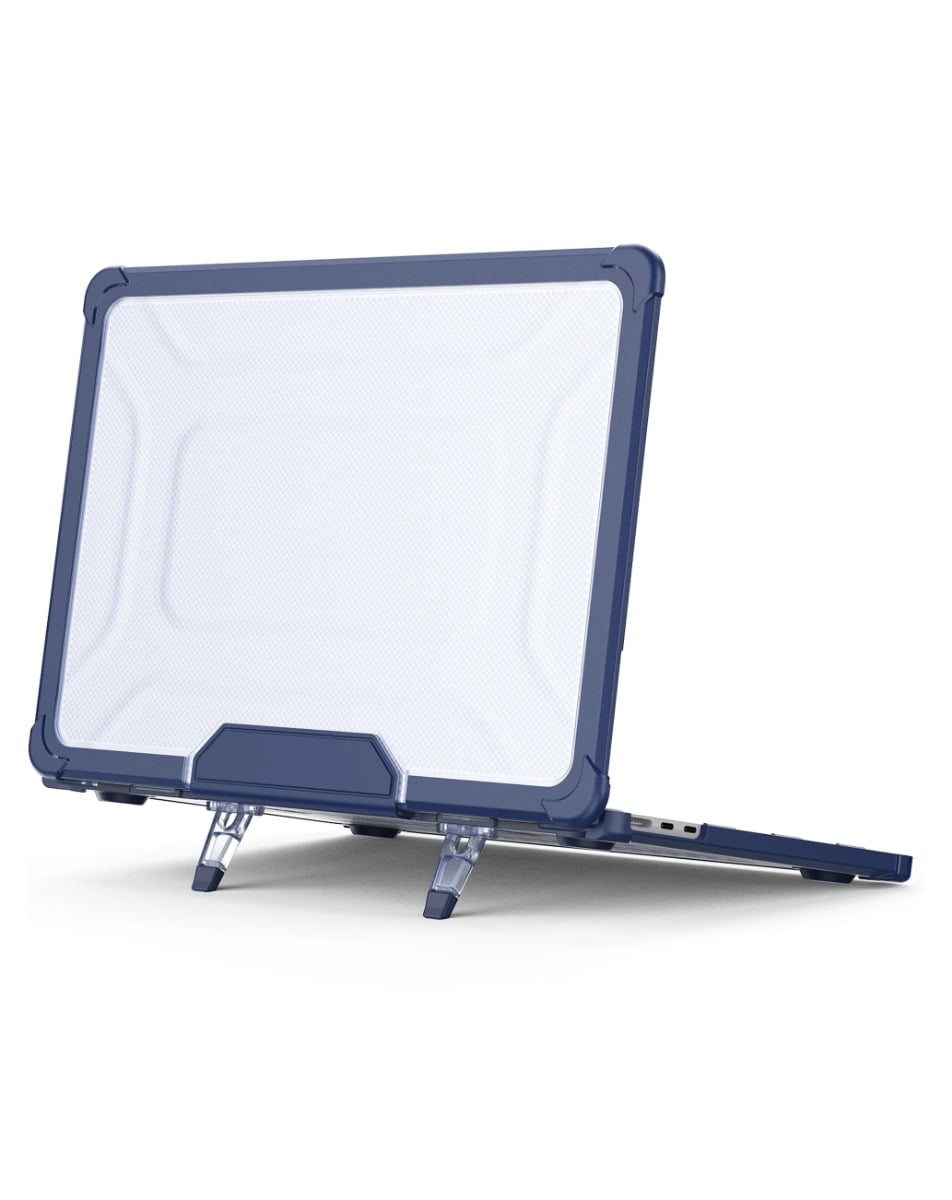 Heavy-Duty Shockproof Case for MacBook Pro 14 2021 / 2023 M1 A2442 / A2779 / M3 A2918 / A2992 — Navy Blue