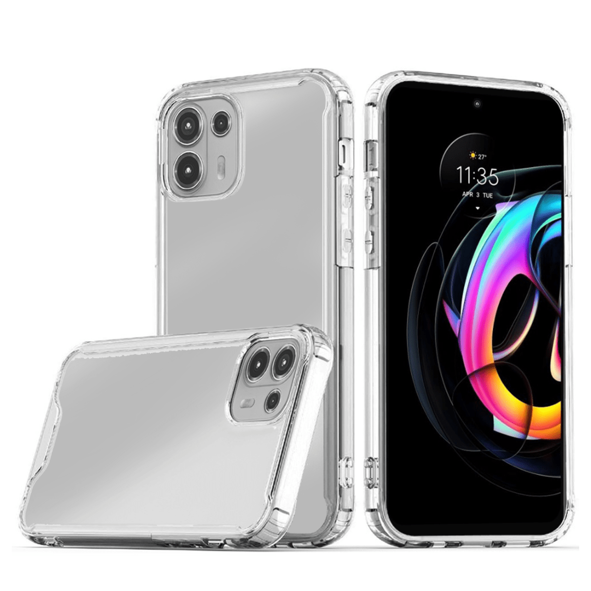 Crystal Clear Case for Moto Edge 20 Lite — Clear