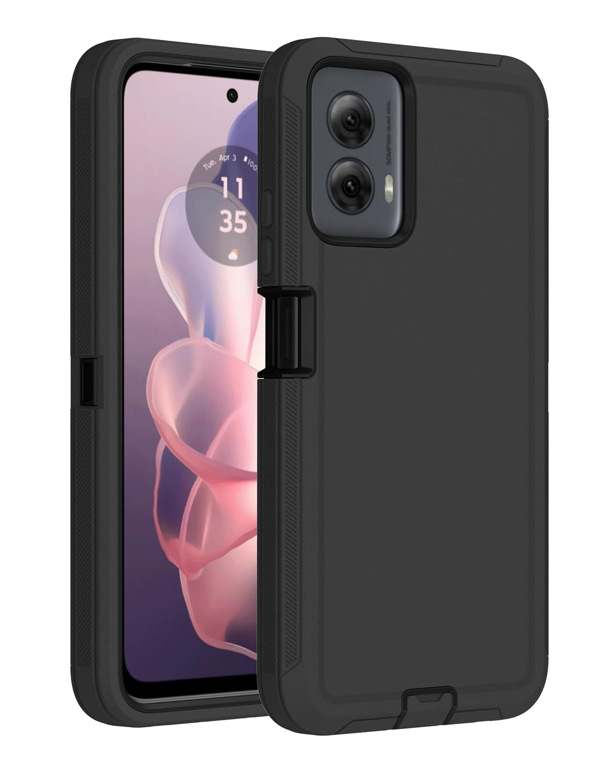 Heavy-Duty Shockproof Case for Moto G 5G 2024 — Black