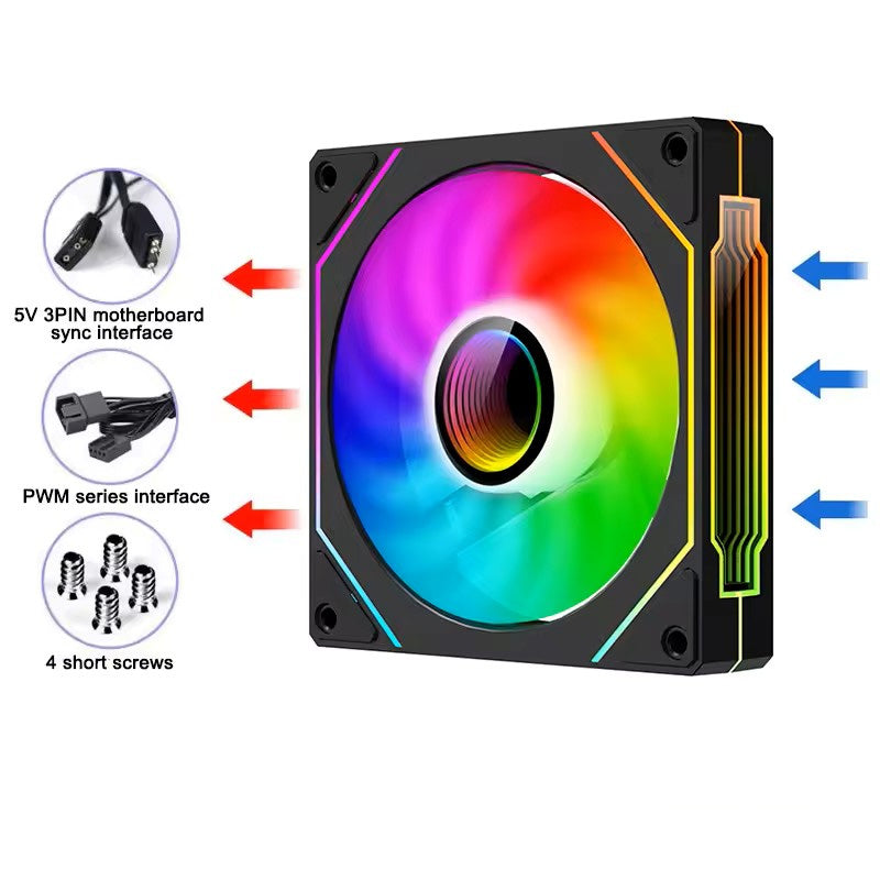4Pro Quiet Cooling Fan — Argb, 120*120*25MM, Black