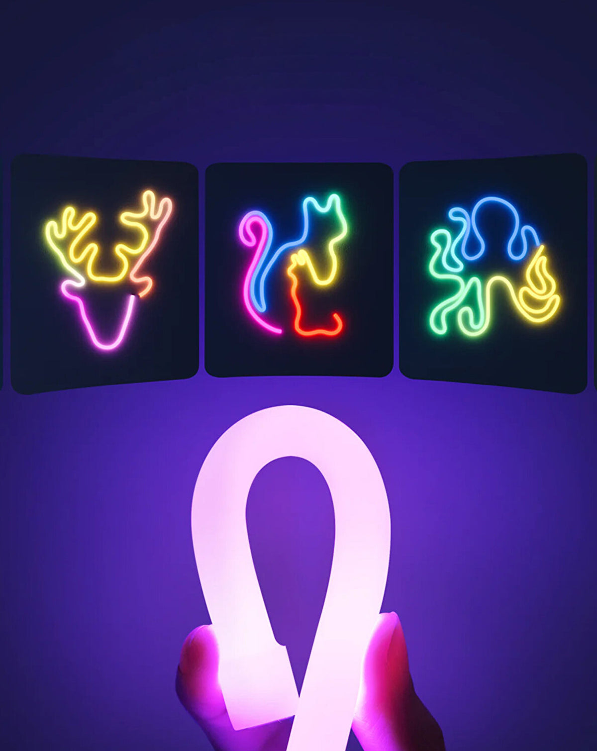 Bluetooth Control RGB Neon Style LED Strip — 2m