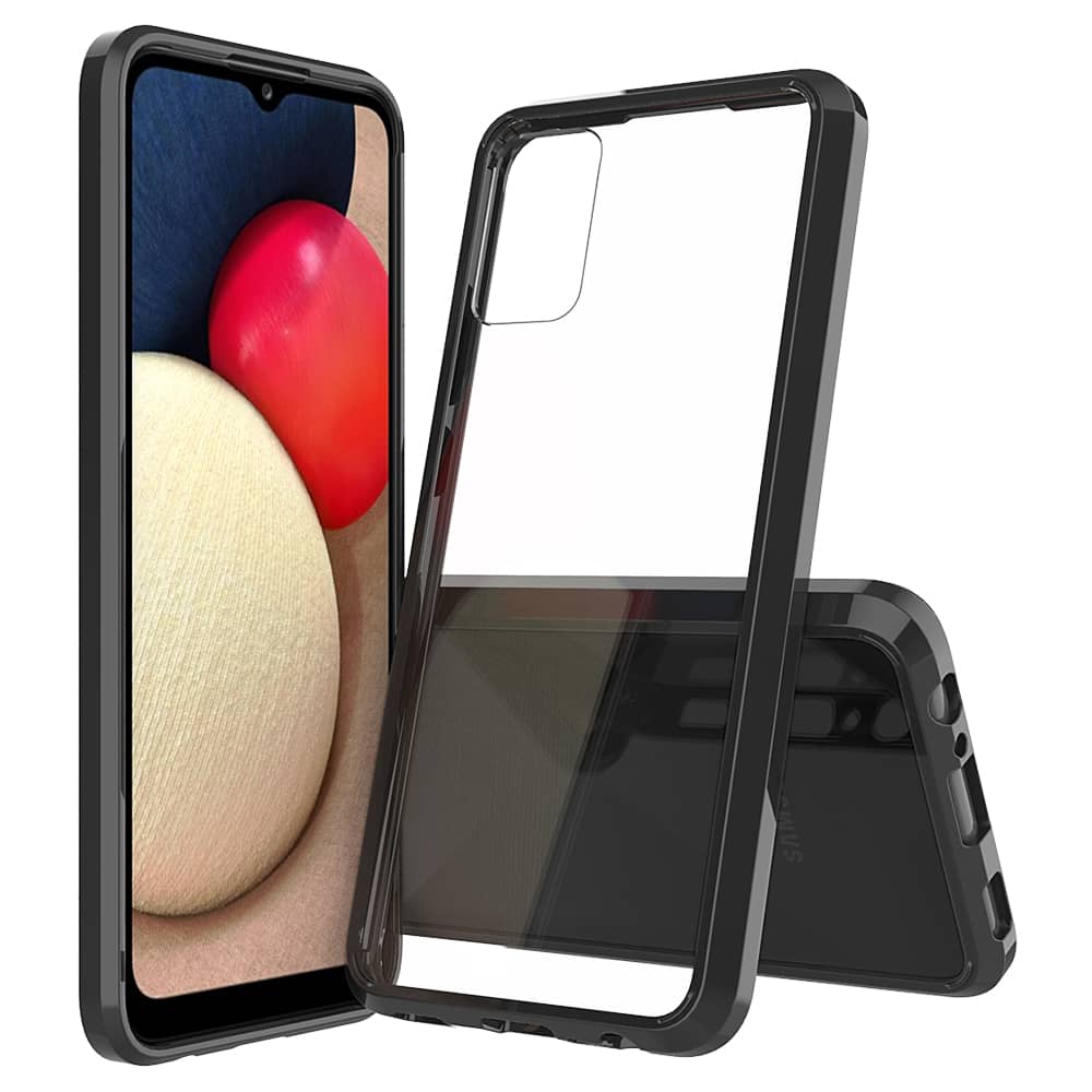 Hybrid Case for Galaxy A02S — Black