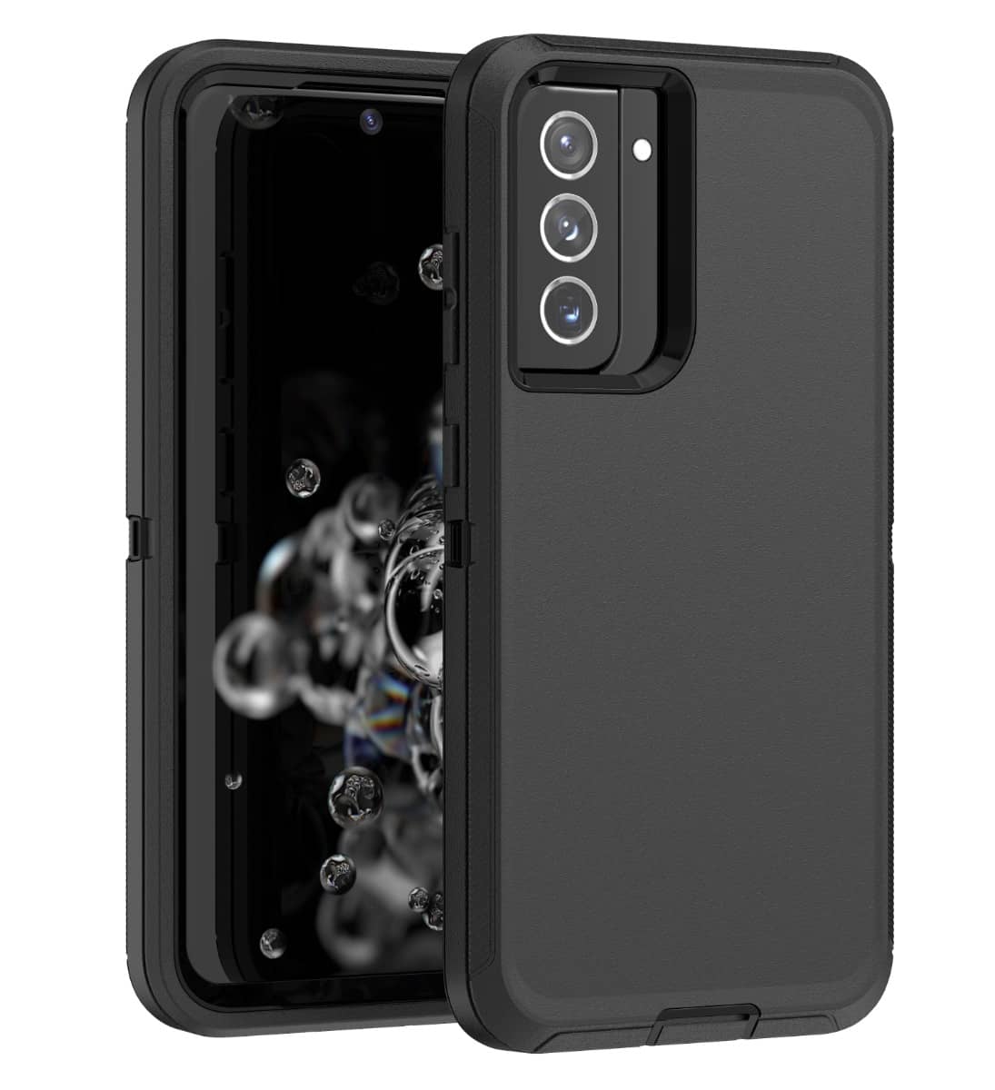 Heavy-Duty Shockproof Case for Galaxy A02S — Black