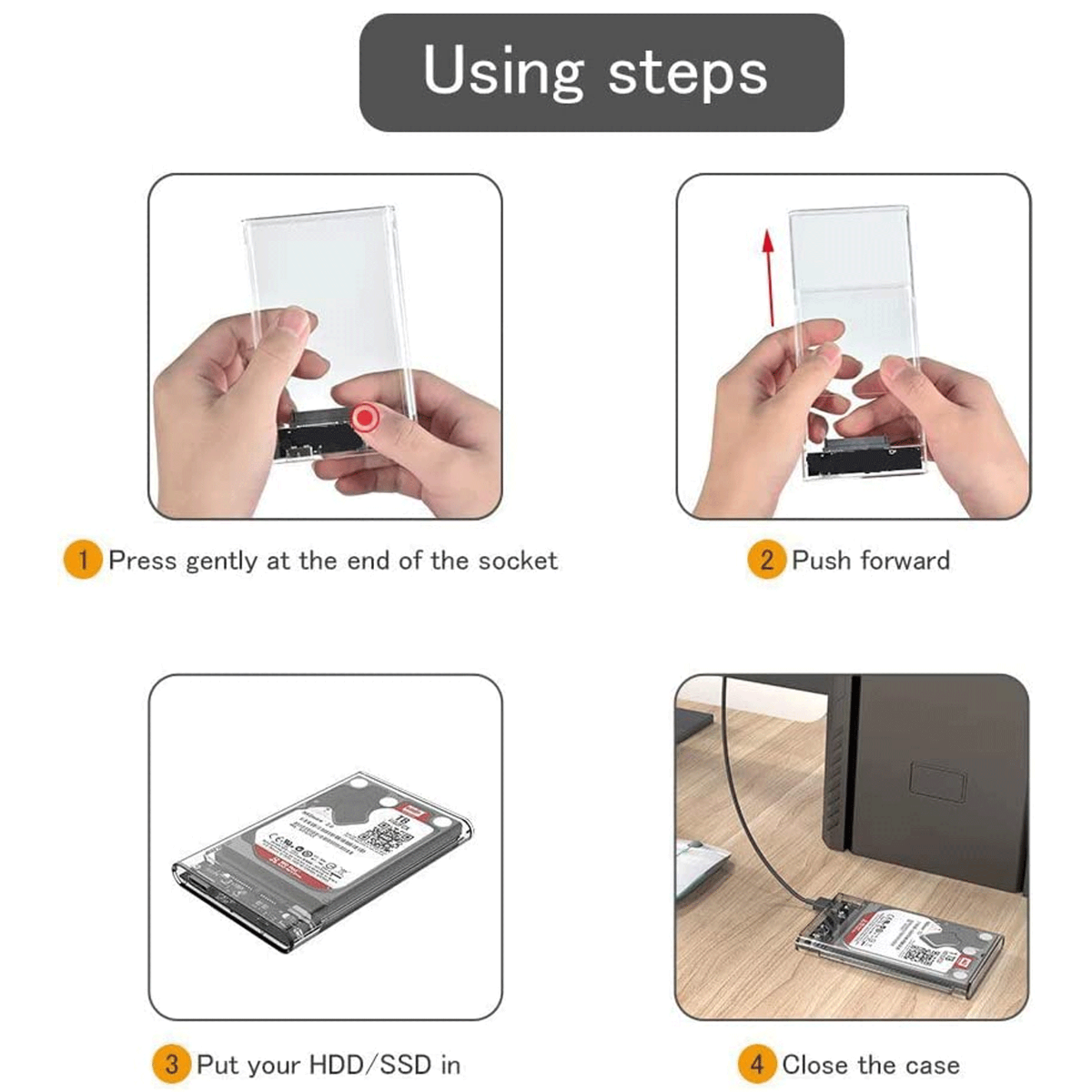 2.5 Inch Sata Hdd External Hard Drive Enclosure USB 3.0