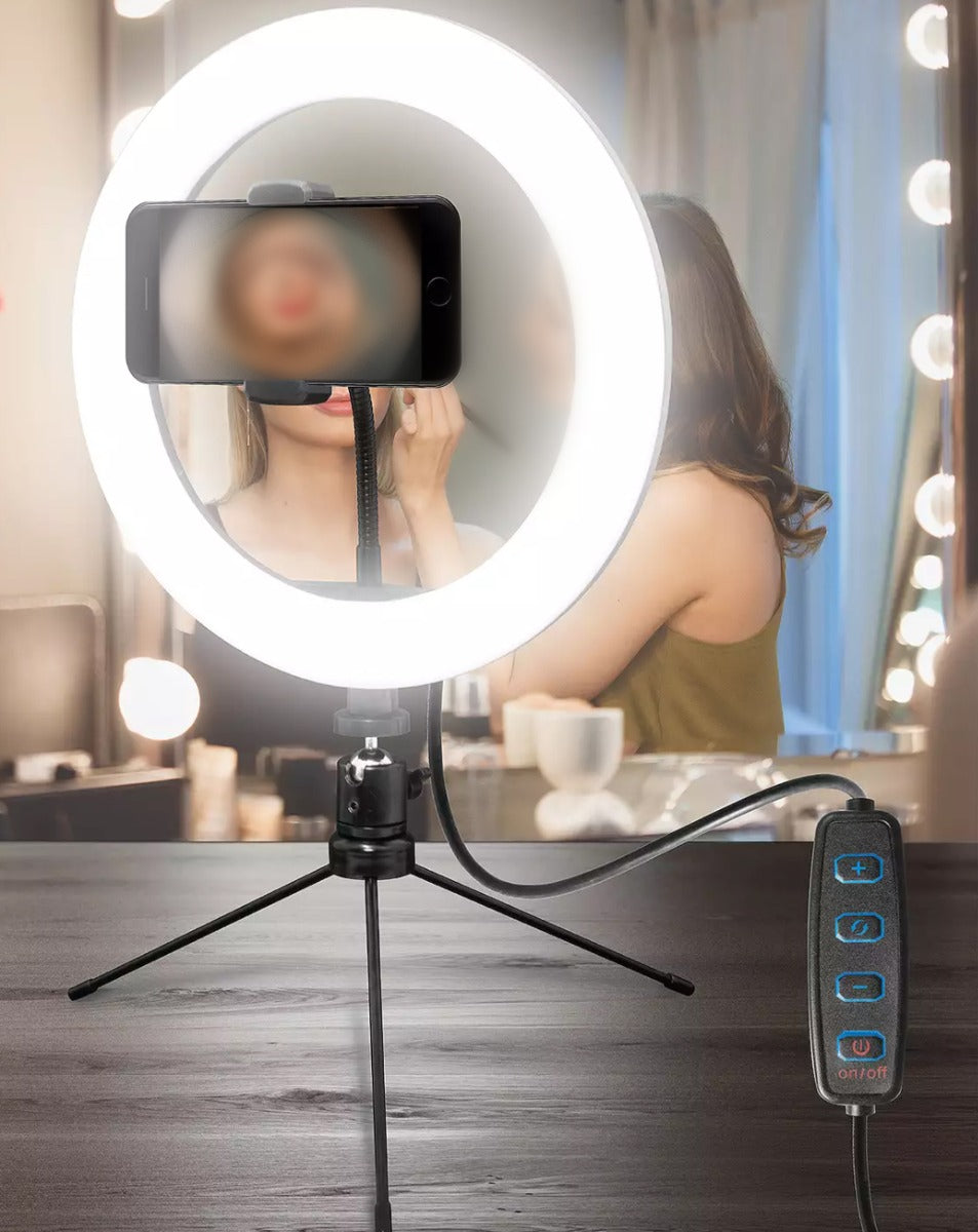 Bytech Selfie Ring Light with Tripod — Black