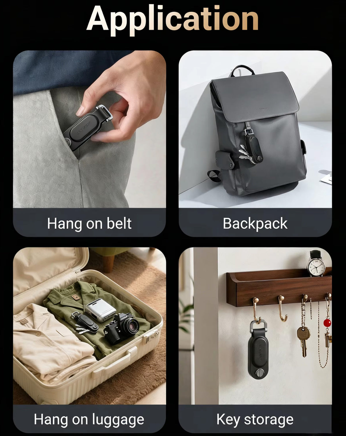 Smart Bluetooth Key Finder & Key Organizer Compatible with Apple Find My
