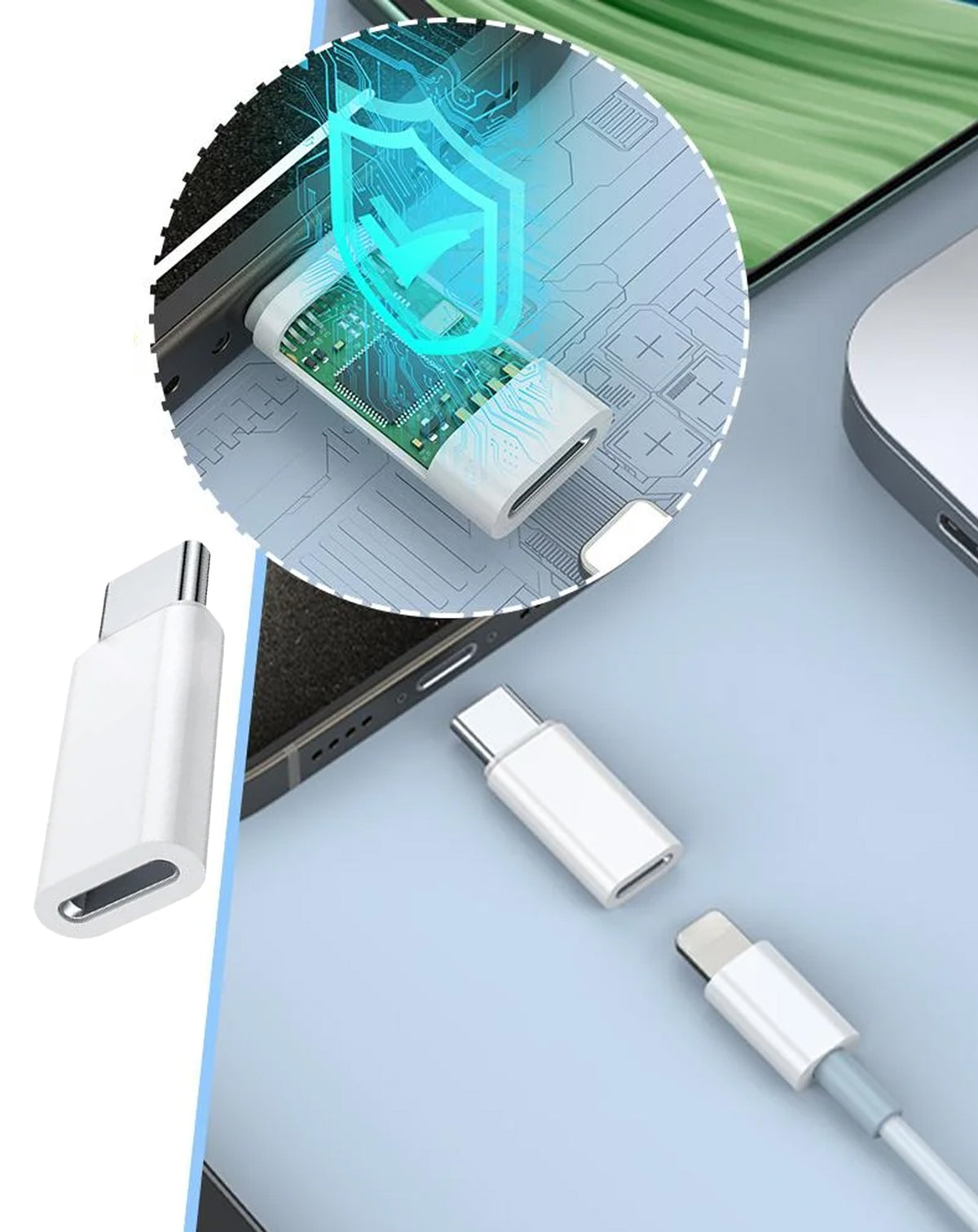 USB L to USB-C Converter Adapter — 20W