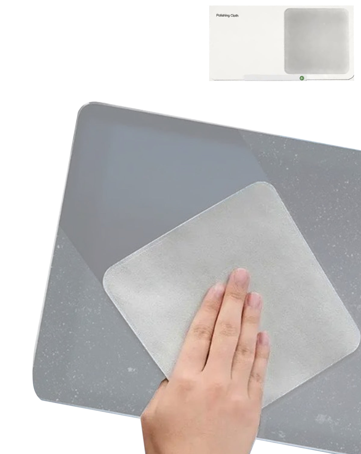Soft Fiber Polishing Cloth for Apple Screens Washable and Reusable — 16cm / 16cm, Not Returnable