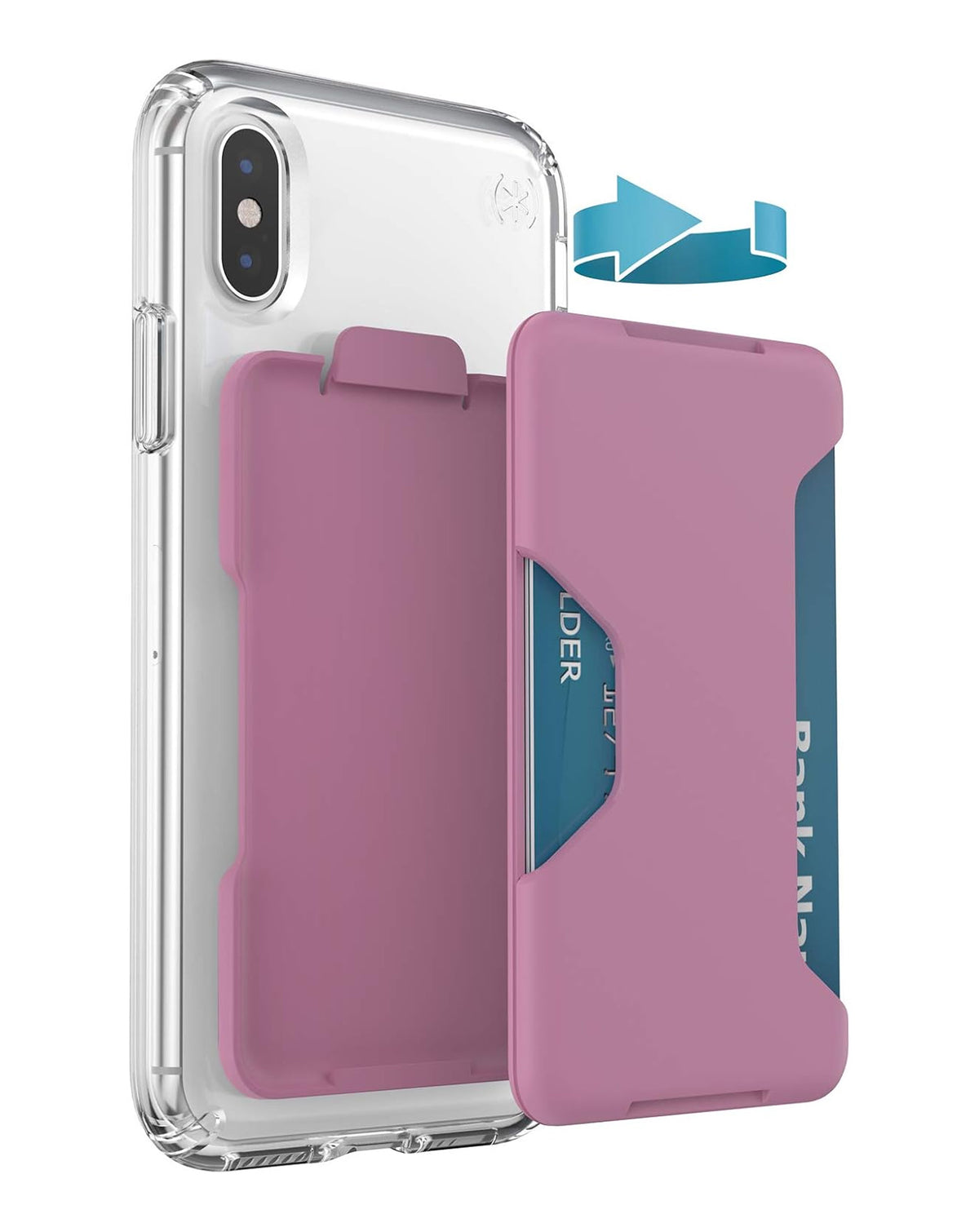Speck- LootLock Stick-Wallet for Most Smartphones — Dejavu Pink