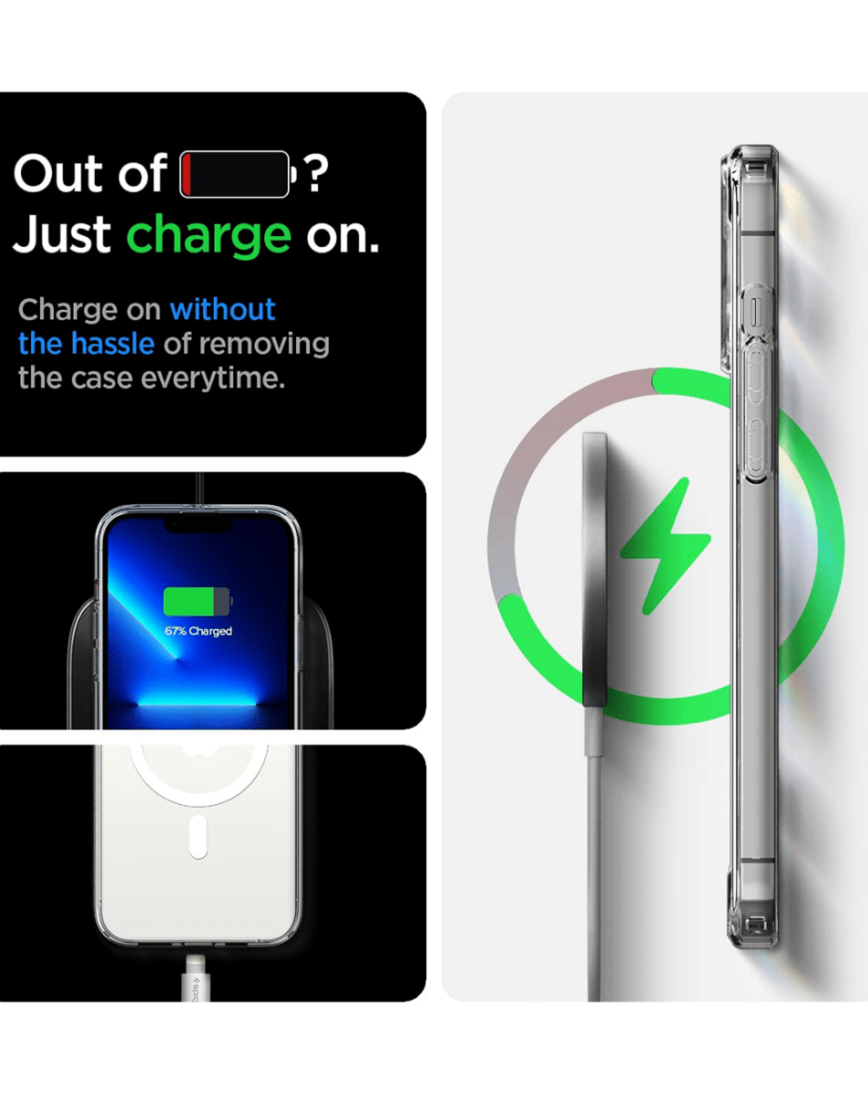 Crystal Clear Wireless-Charging Compatible Case for iPhone 13 Pro Max