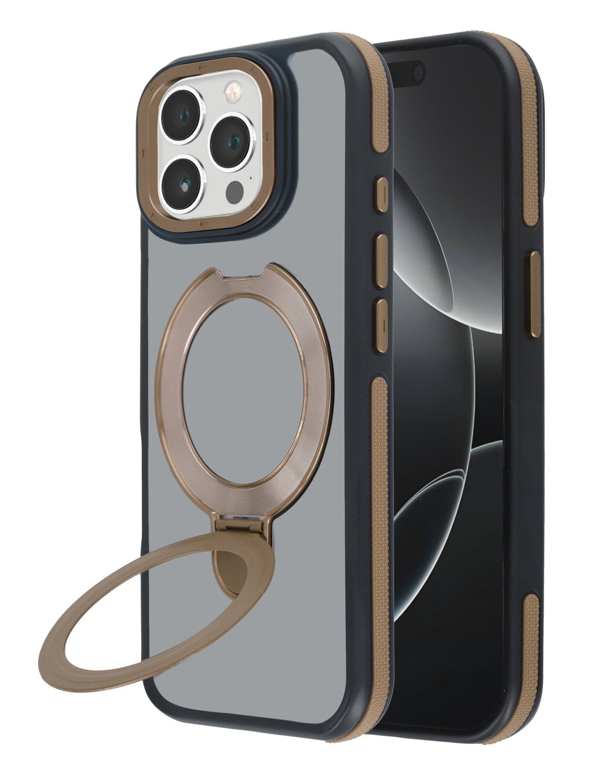 Kickstand Crystal Clear Wireless-Charging Compatible Case for iPhone 14 Pro Max