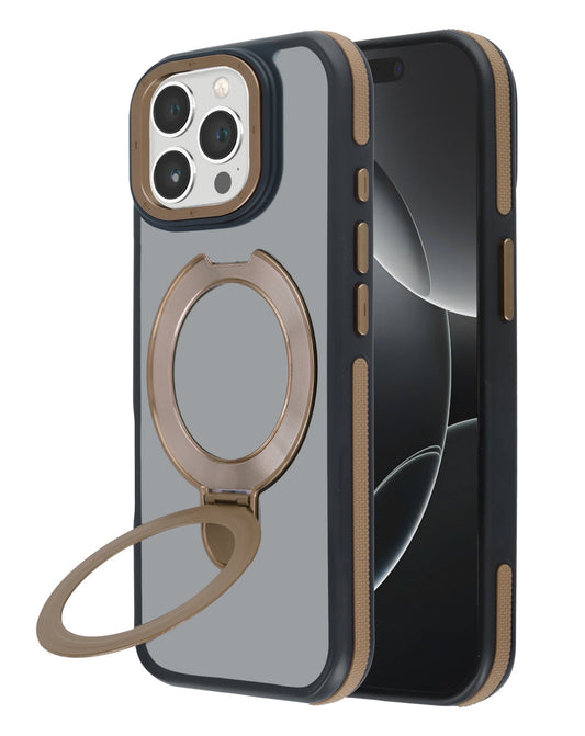 Kickstand Crystal Clear Wireless-Charging Compatible Case for iPhone 14 Pro Max