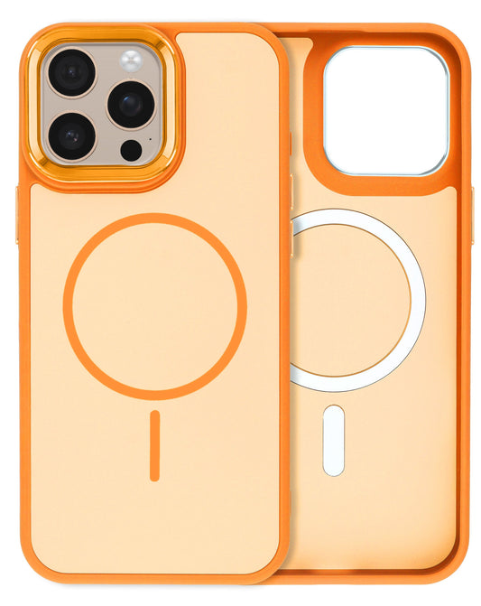 MagSafe Heavy-Duty Shockproof Case for iPhone 14 Pro Max — Orange