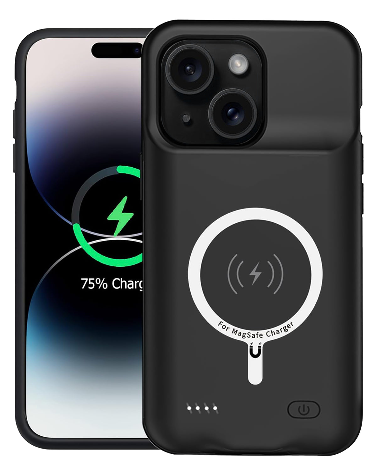 Slim Charging Case with Msafe Charging for iPhone 15 — 7000 mAh