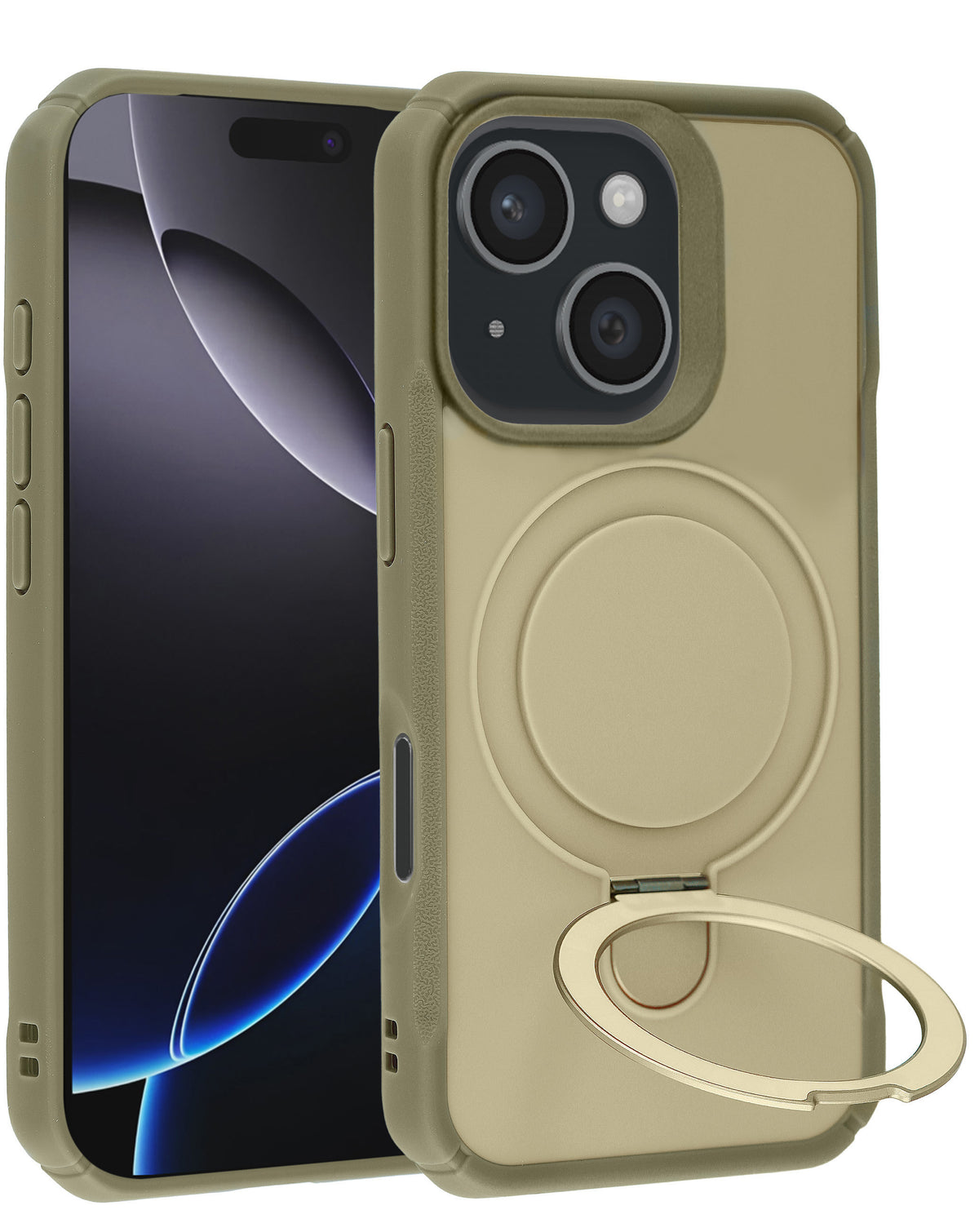 Magnetic Heavy-Duty Shockproof Kickstand Case for iPhone 17E / 16E / 15 / 14 / 13