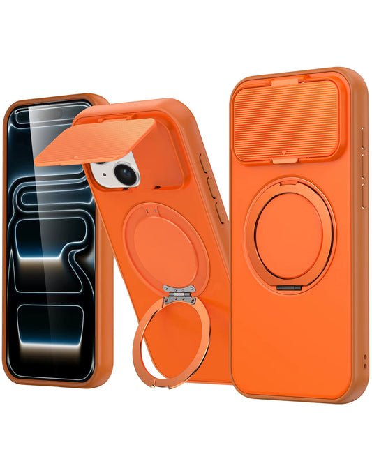 MagSafe Kickstand Case for iPhone 14 Plus / 15 Plus — Orange