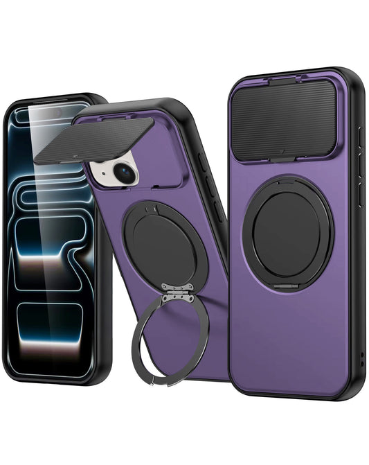 MagSafe Kickstand Case for iPhone 14 Plus / 15 Plus — Purple