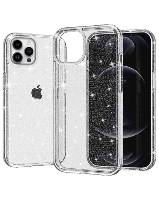 Crystal Clear Glitter Case for iPhone 15 Pro