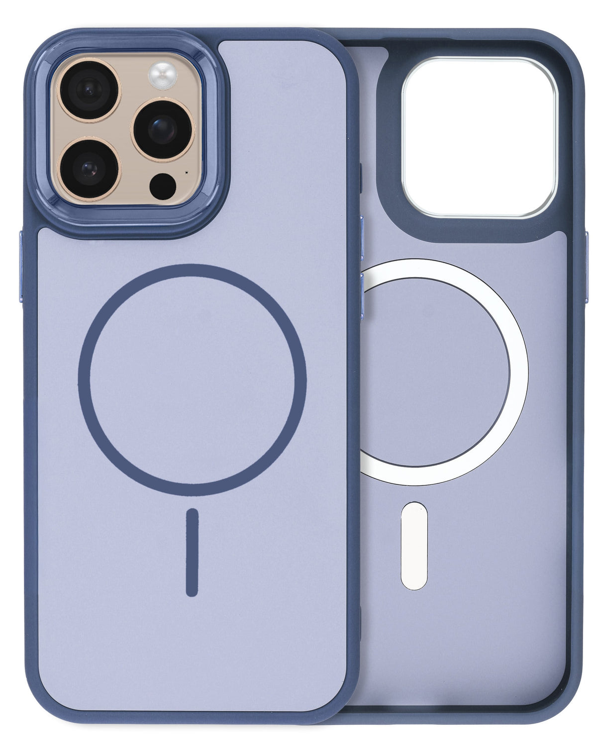MagSafe Heavy-Duty Shockproof Case for iPhone 15 Pro — Navy Blue