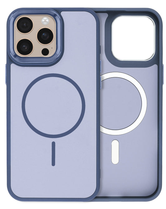 MagSafe Heavy-Duty Shockproof Case for iPhone 15 Pro — Navy Blue