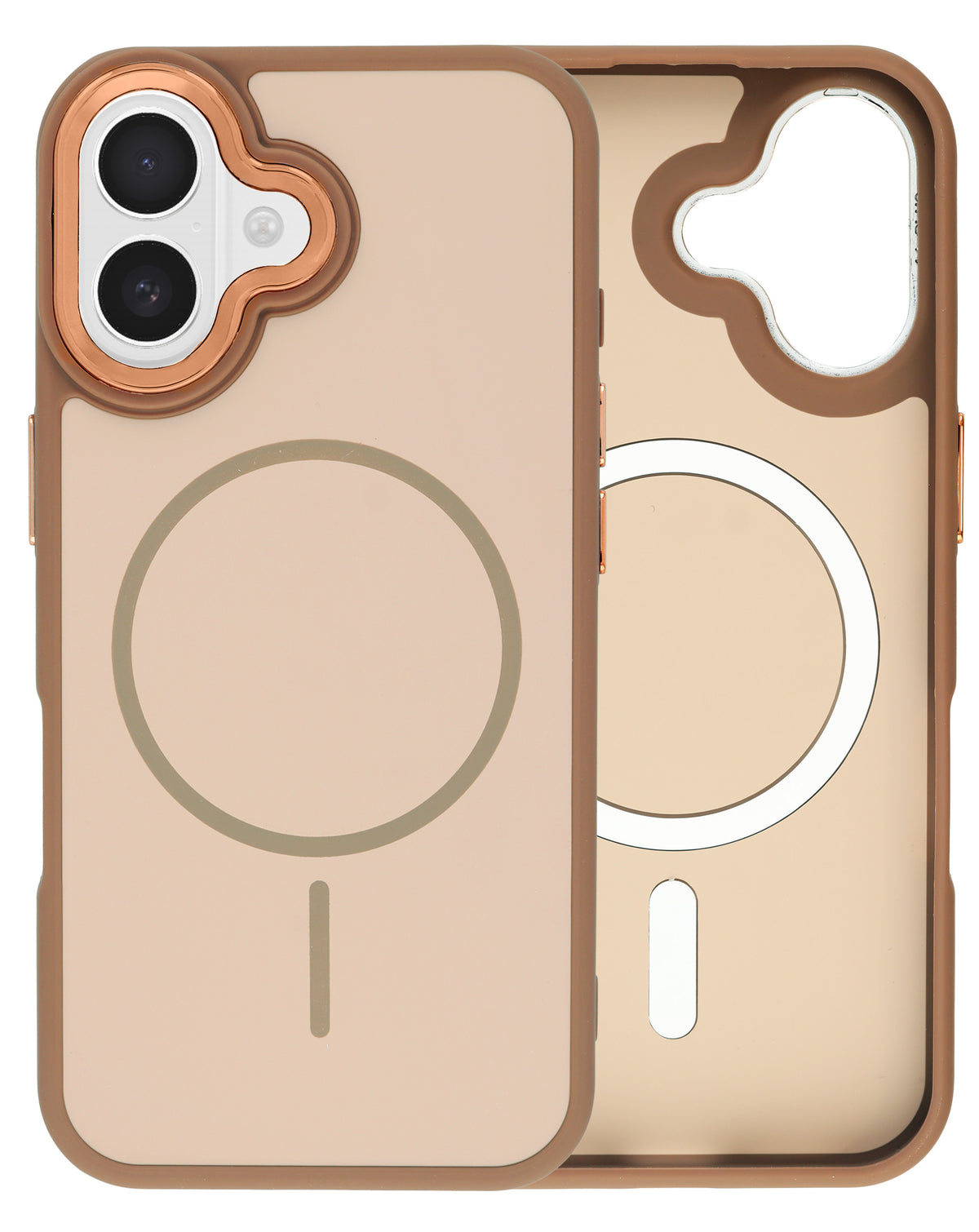 MagSafe Heavy-Duty Shockproof Case for iPhone 16 — Brown