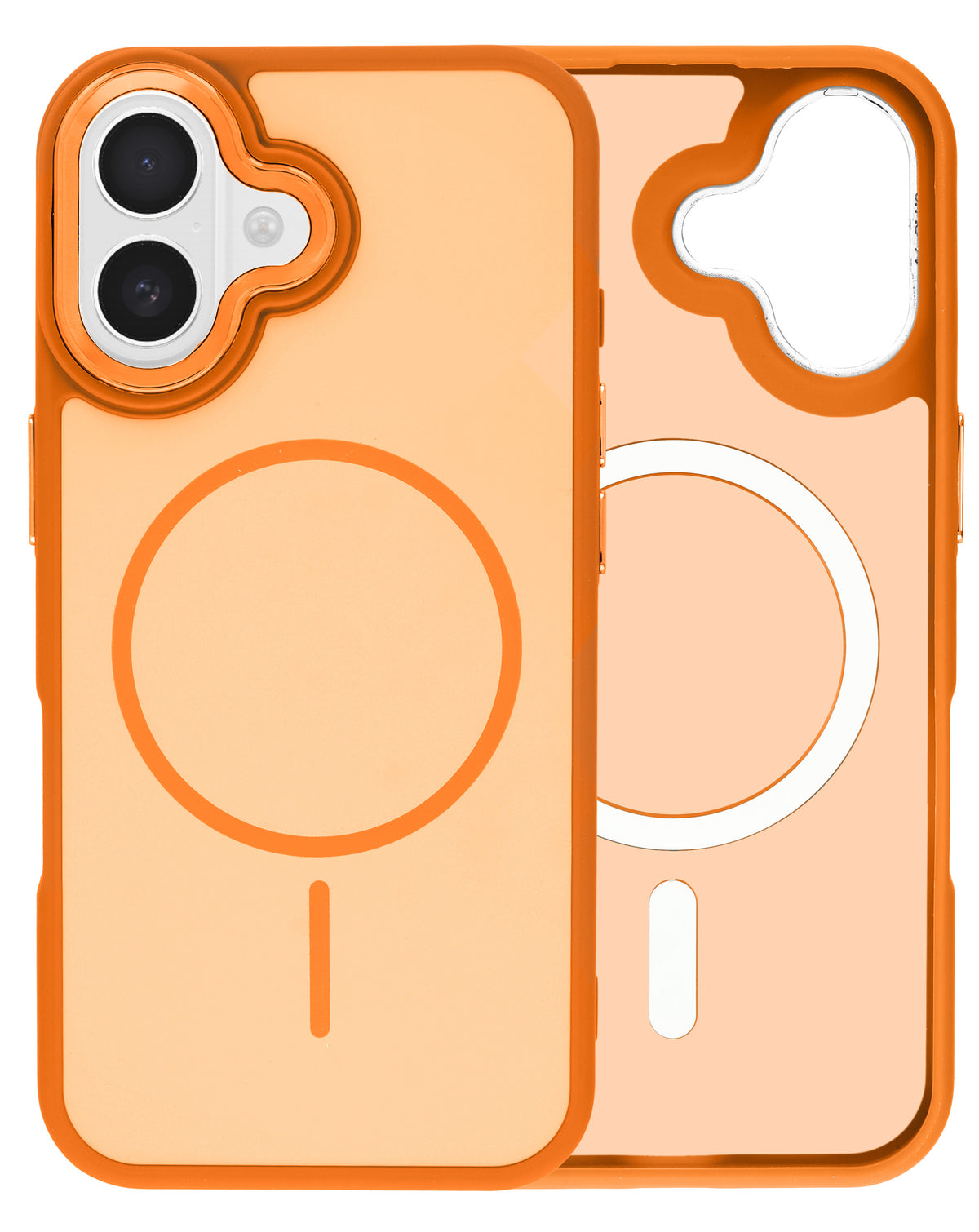 MagSafe Heavy-Duty Shockproof Case for iPhone 16 — Orange