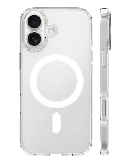 Crystal Clear Wireless-Charging Compatible Case for iPhone 16 Plus