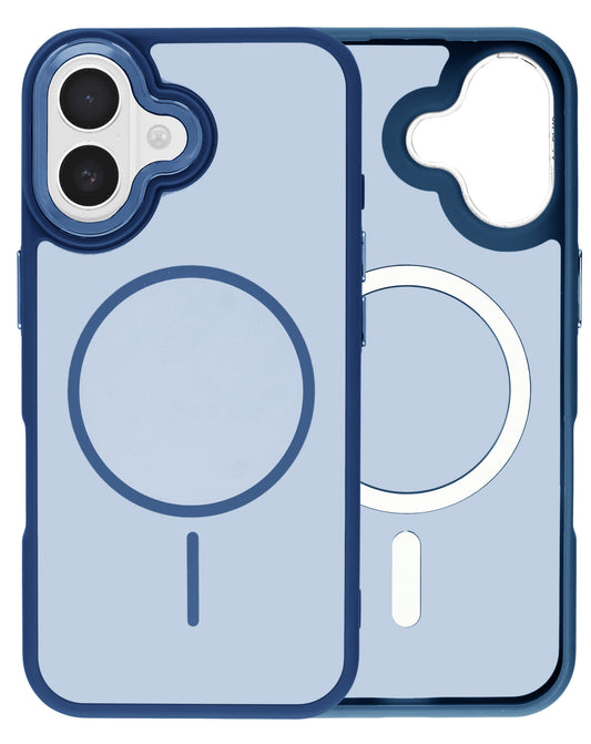 MagSafe Heavy-Duty Shockproof Case for iPhone 16 Plus — Navy Blue