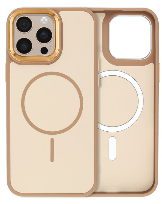 MagSafe Heavy-Duty Shockproof Case for iPhone 16 Pro — Brown