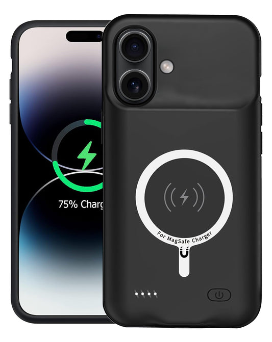 Slim Charging Case with Msafe Charging for iPhone 16 Plus — 8500 mAh