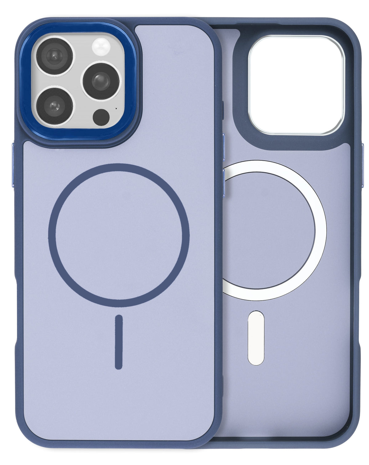 MagSafe Heavy-Duty Shockproof Case for iPhone 16 Pro Max — Navy Blue