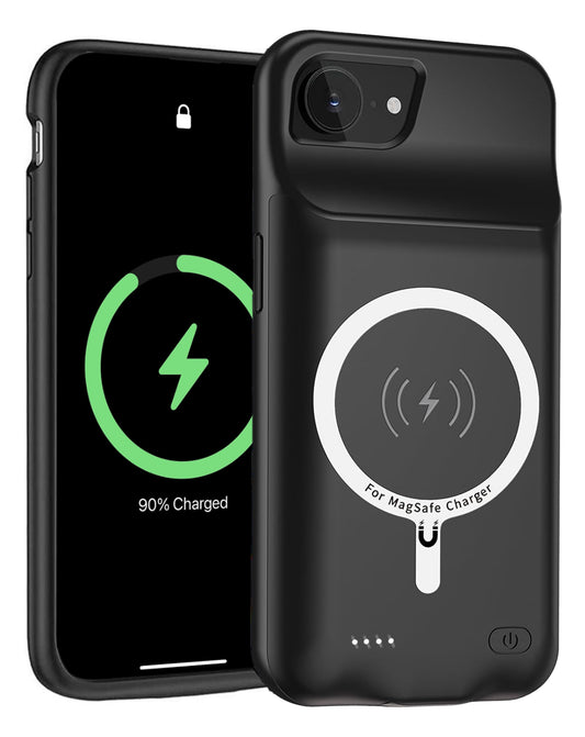 Slim Charging Case with Msafe Charging for iPhone 16e / 17e — 7000 mAh