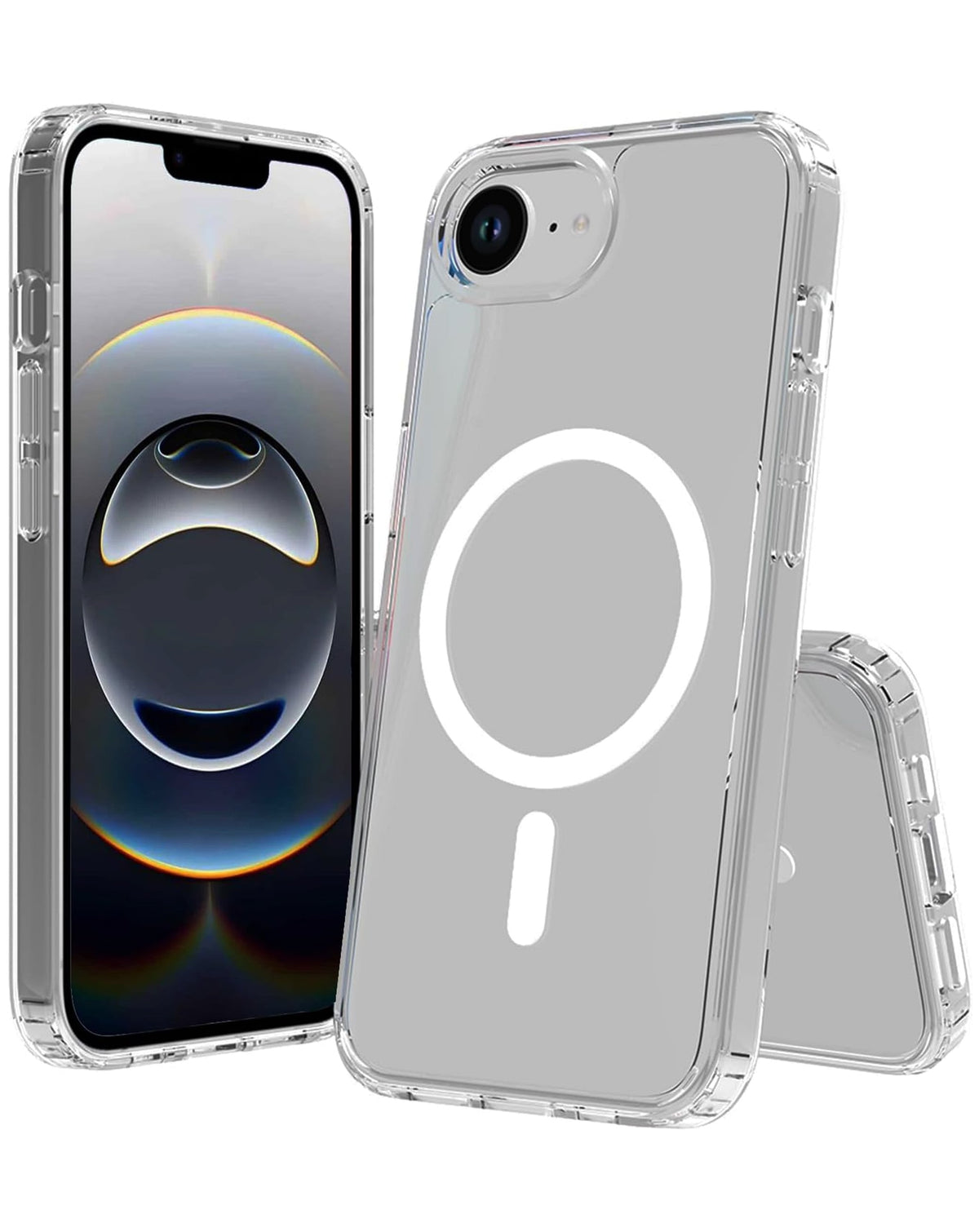 Crystal Clear Wireless-Charging Compatible Case for iPhone 16e / 17e