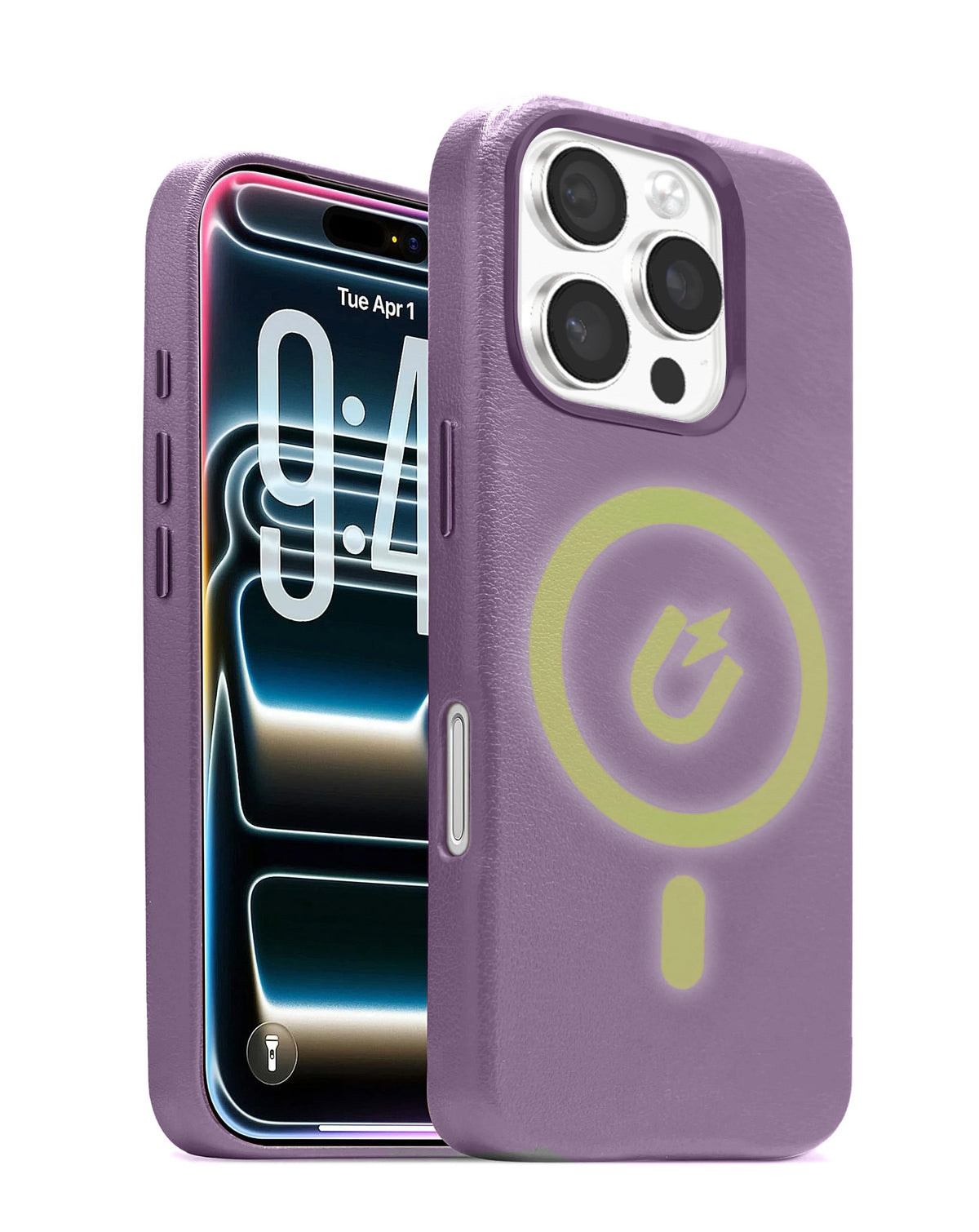 Leather Case for iPhone 16 Pro Max — Light Purple