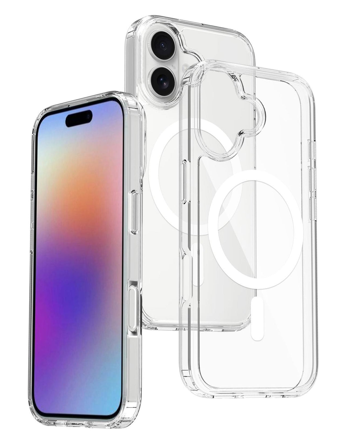 Crystal Clear Wireless-Charging Compatible Case for iPhone 17