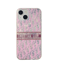 Pink Christian Dior iPhone Case