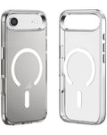 Crystal Clear Wireless-Charging Compatible Case for iPhone Air — Black