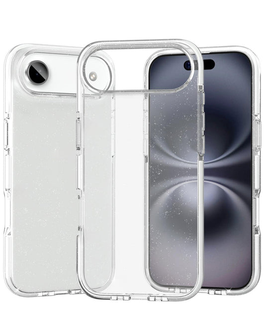 Heavy-Duty Shockproof Crystal Clear Case for iPhone Air — Clear