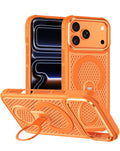 Kickstand Full-Body Case for iPhone 17 Pro — Orange