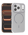 Magnetic Leather Case for iPhone 17 Pro — Tit Gray