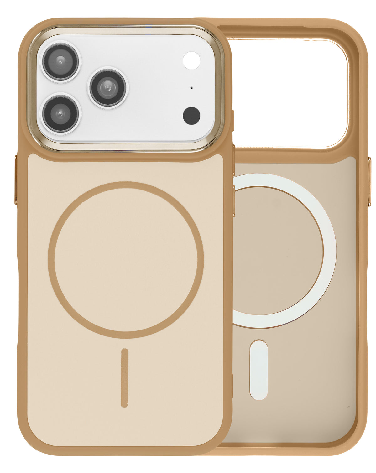 MagSafe Heavy-Duty Shockproof Case for iPhone 17 Pro — Brown