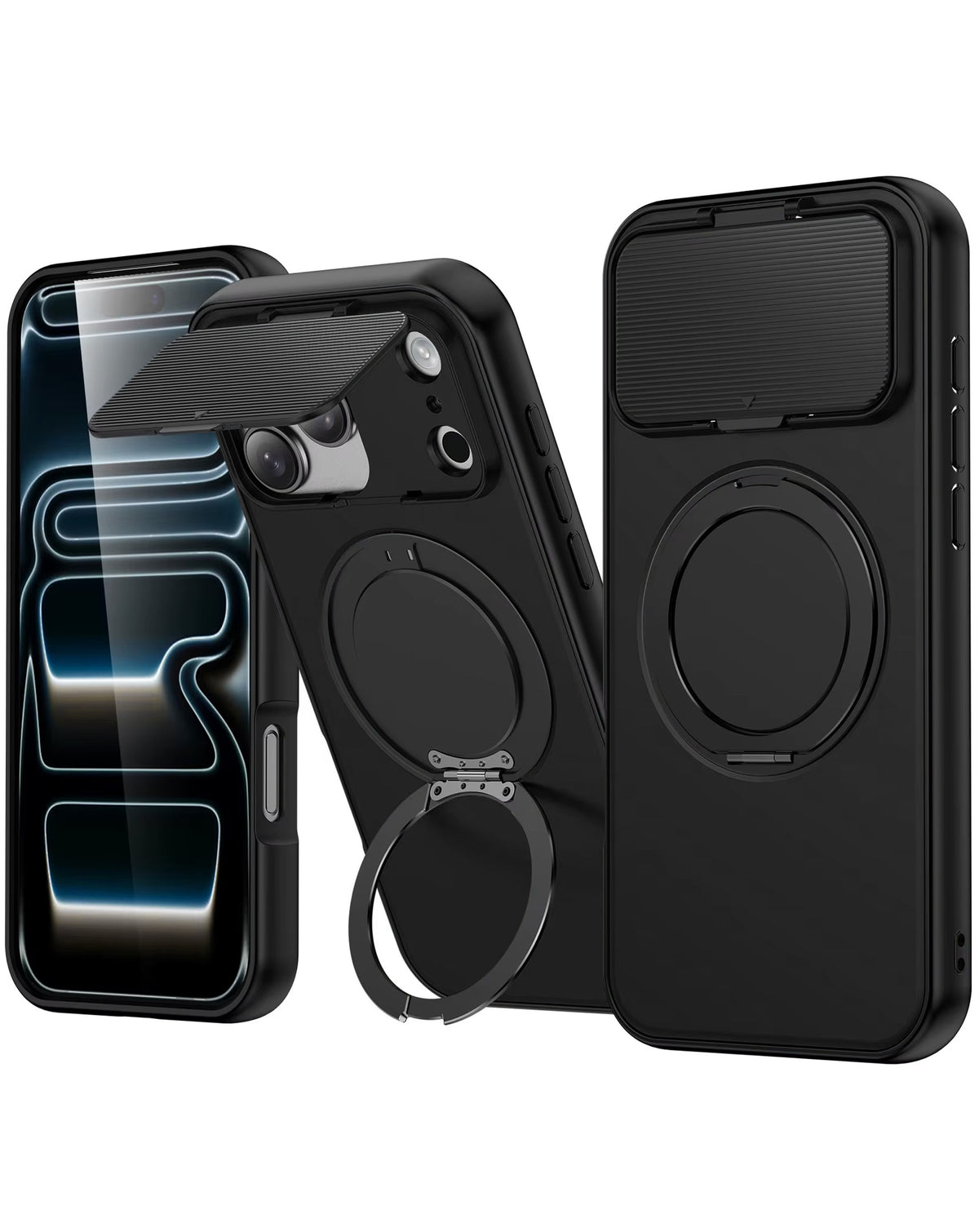 MagSafe Kickstand Case for iPhone 17 Pro Max — Black