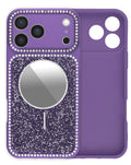 MagSafe Glitter Case for iPhone 17 Pro Max — Purple