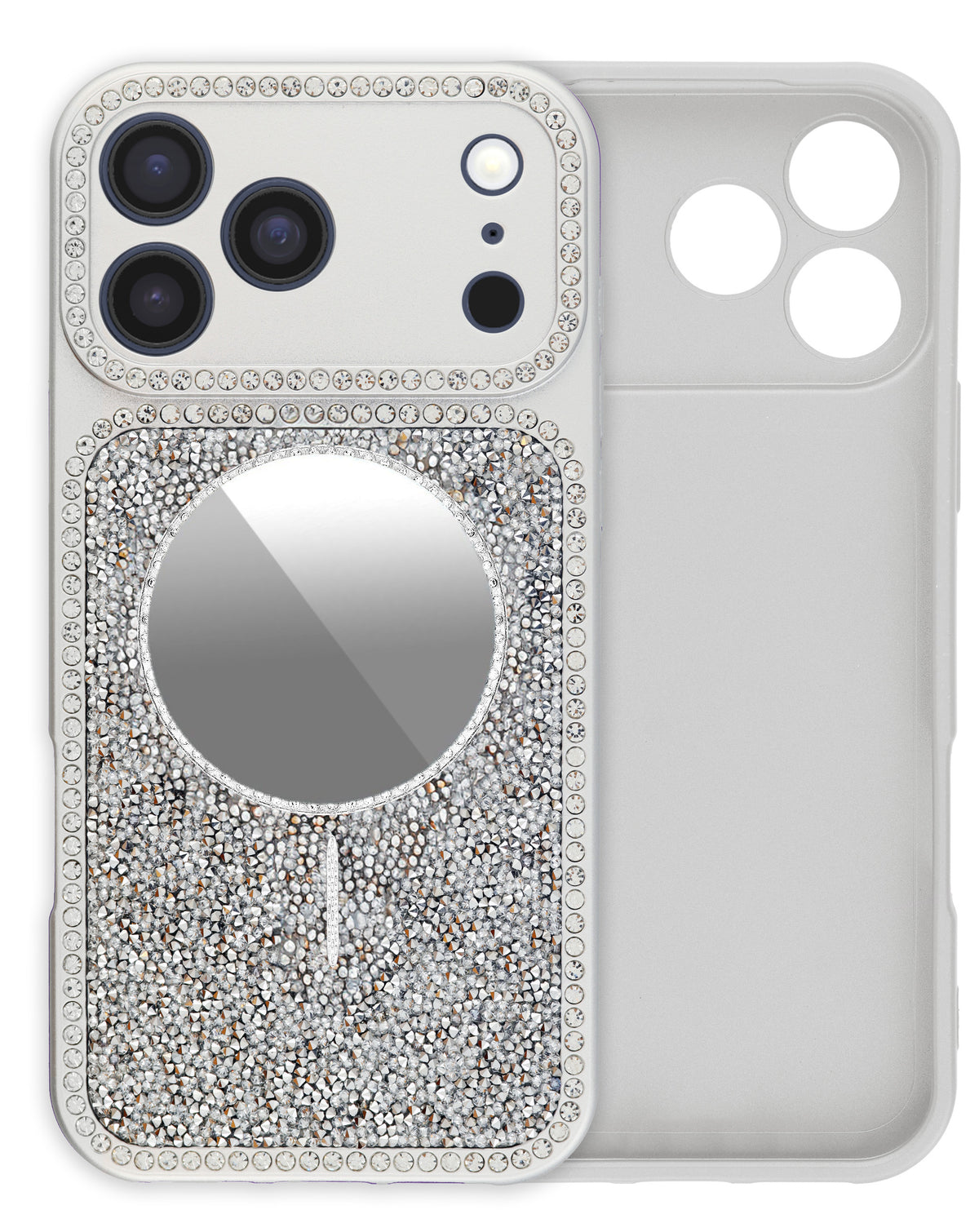 MagSafe Glitter Case for iPhone 17 Pro Max — Silver