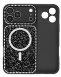 MagSafe Glitter Camera-Protecting Case for iPhone 17 Pro Max — Black